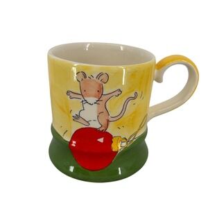 Whittard of Chelsea Jane Massey Night Before Christmas Mug 2004 Yellow Green